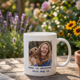 Café Taza de perro con foto personalizada, el hogar est