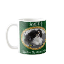 Taza de perro de agility del Cavalier sonriente