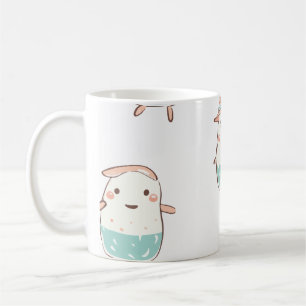 Café Taza de personaje caprichoso lindo   Dibujo animad
