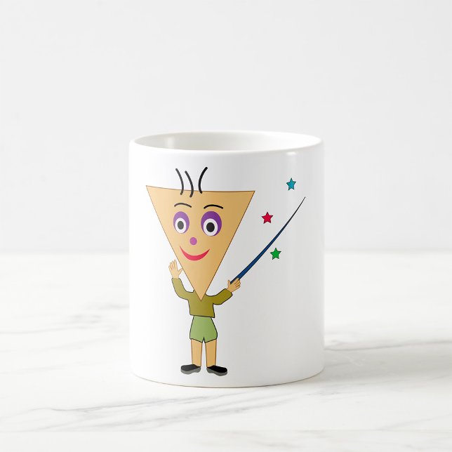 Café Taza de personaje con cabeza de triángulo (Subido por el creador)