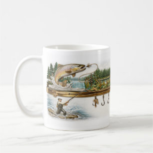 Café Taza de Pesca Personalizada, Regalo para Pescadore
