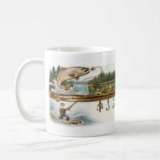Café Taza de Pesca Personalizada, Regalo para Pescadore
