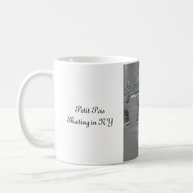 Café Taza de Petit Pois patinando en NY (Izquierda)