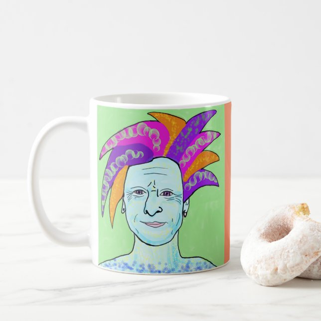 Café Taza de Petr del punk rock (Con donut)