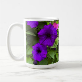 Café Taza de Petunia Morada - 15 oz.