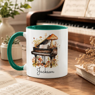 Café Taza de piano de cola personalizada – Nombre perso