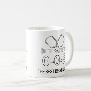 Café Taza de pickleball bajo techo 0-0-2 The Best Start