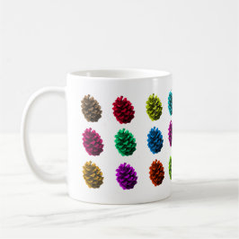 Café Taza de piñas en color