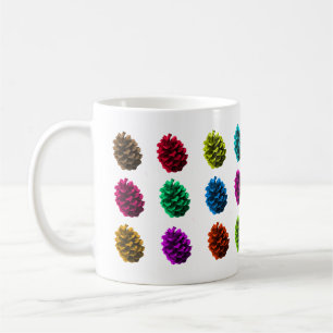 Café Taza de piñas en color