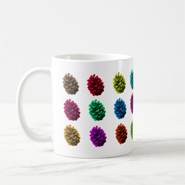 Café Taza de piñas en color (Izquierda)