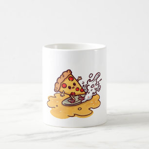 Café Taza de pizza Kawaii linda Taza divertida de pizza