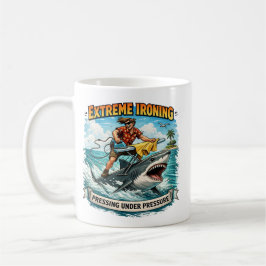 Café Taza de planchado extremo de tiburón