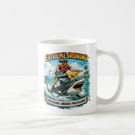 Café Taza de planchado extremo de tiburón
