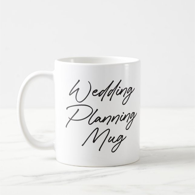 Café Taza de planificación de boda de compromiso Señora (Izquierda)