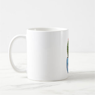 Café Taza de planta de interior kawaii cactus de barril