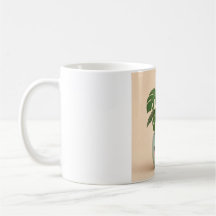 Taza de planta interior Monstera Kawaii