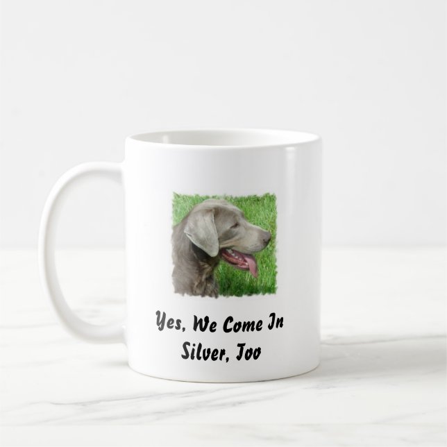 Café Taza de plata del labrador retriever (Izquierda)