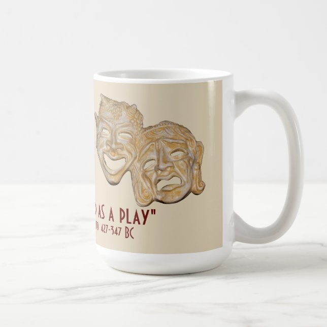 Café Taza de Platón con cita chistosa (Derecha)