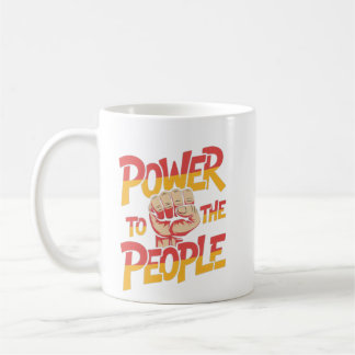 Café Taza de 'Poder para el pueblo'
