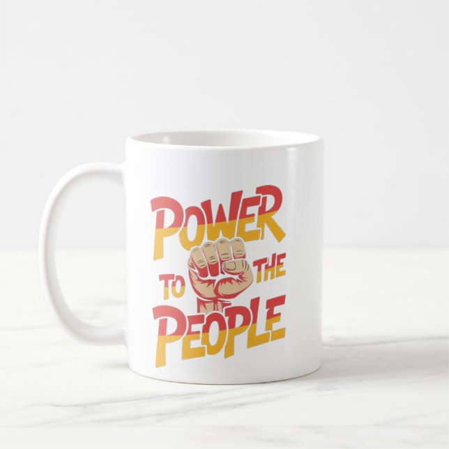 Café Taza de 'Poder para el pueblo' (Izquierda)