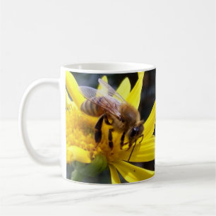 Café Taza de polinización de las abejas de la miel