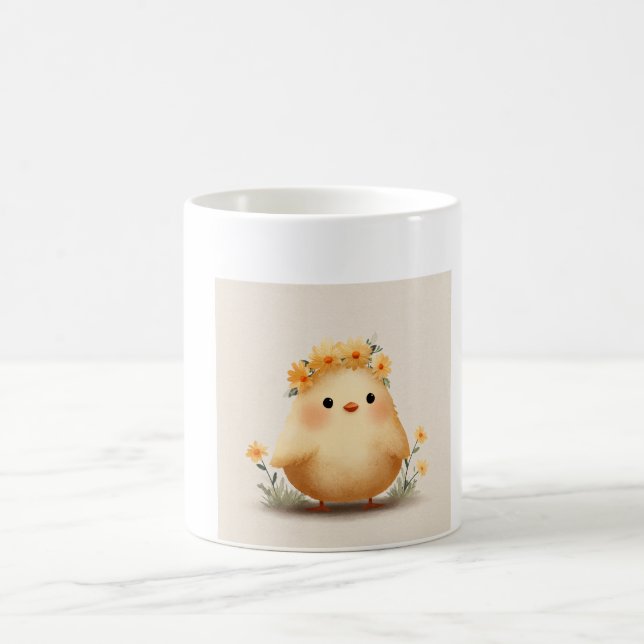 Café Taza de pollito lindo de primavera | Pollito de ma (Centro)