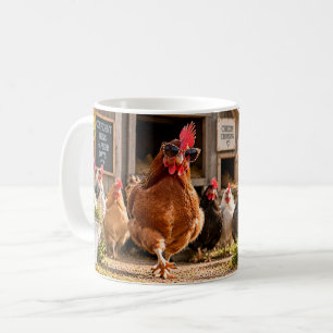 Café Taza de pollo I Came I Saw I Clucked