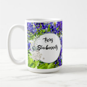 Café Taza de porcelana de hueso de Bluebonnets silvestr
