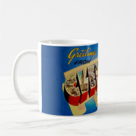 Café Taza de postal antigua de Cleveland Ohio