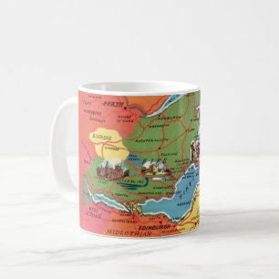 Café Taza de postal antigua de Fife Escocia