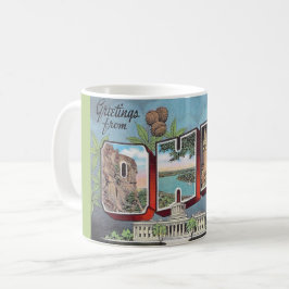 Café Taza de postal antigua de Ohio