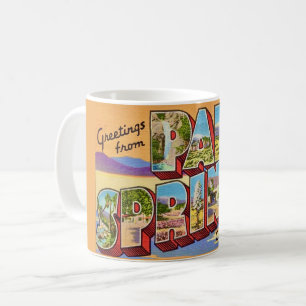 Café Taza de postal antigua de Palm Springs