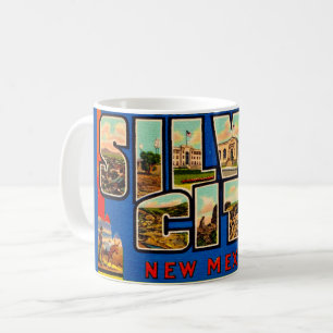 Café Taza de postal antigua de Silver City NM