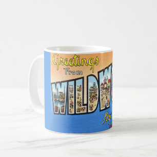 Café Taza de postal antigua de Wildwood NJ