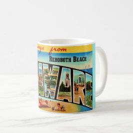 Café Taza de postal de Rehoboth Beach