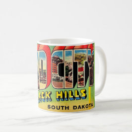 Café Taza de postal de saludo de Rapid City SD