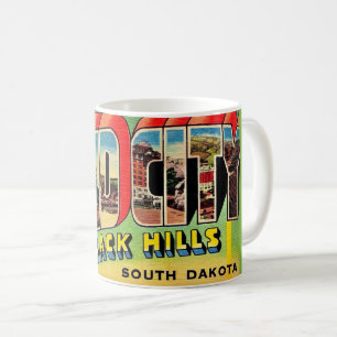 Café Taza de postal de saludo de Rapid City SD