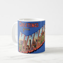 Café Taza de postal de saludos de Minneapolis
