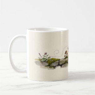 Café Taza de Postman Snail Mossy Wall Storybook