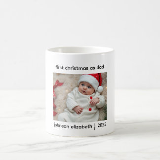 Café Taza de primer Navidad como papá