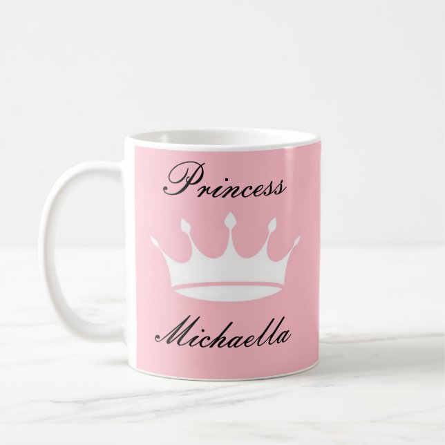 CAFÉ TAZA DE PRINCESA EN TONO ROSA PRECIOSO (Izquierda)