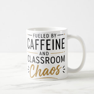 Café Taza de profesor alimentada por cafeína y caos en