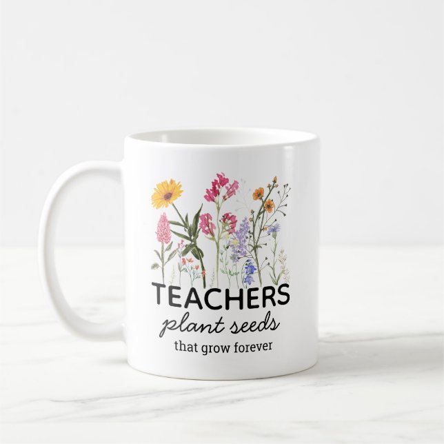 Café Taza de Profesor Personalizada, Regalo de Agradeci (Izquierda)