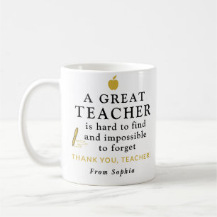 Café Taza de profesor personalizada – Un regalo excelen