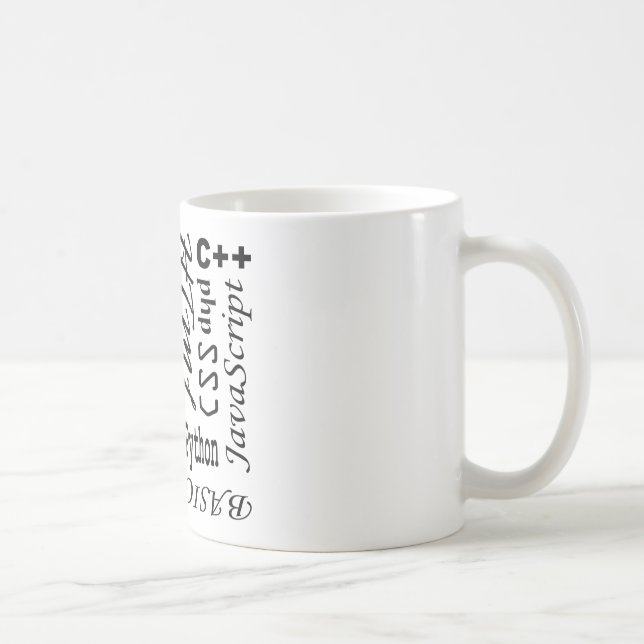 Café Taza de programación de los lenguajes (Derecha)