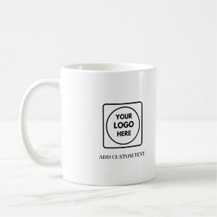 Café Taza de promoción empresarial de texto de logo QR 