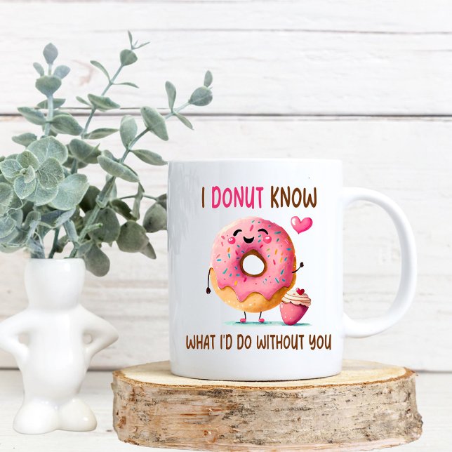 Café Taza de propuesta de dama de honor con donut lindo (Donut Know Mug)