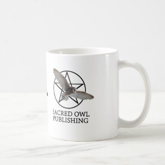 Café Taza de publicación del "búho sagrado"
