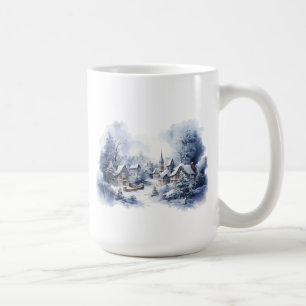 Café Taza de pueblo invernal