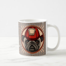 Café Taza de pug bombero